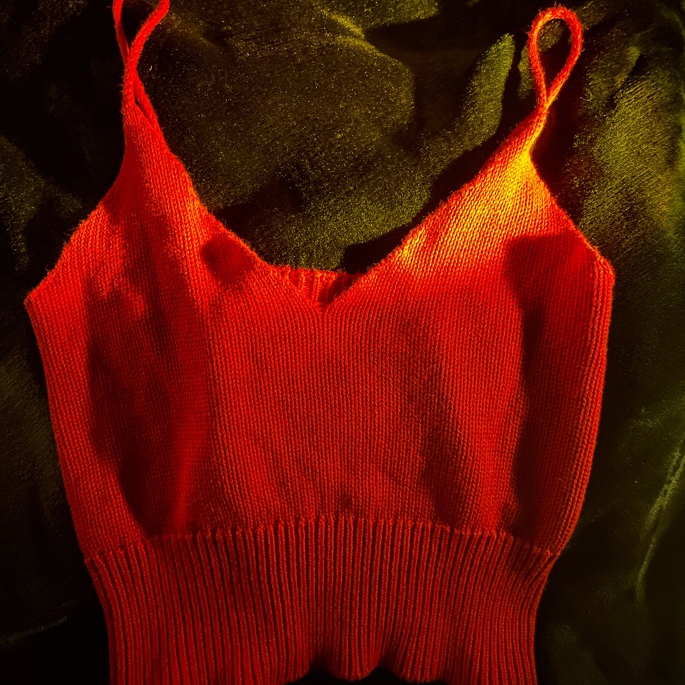 Brandt Melville knitted red tank